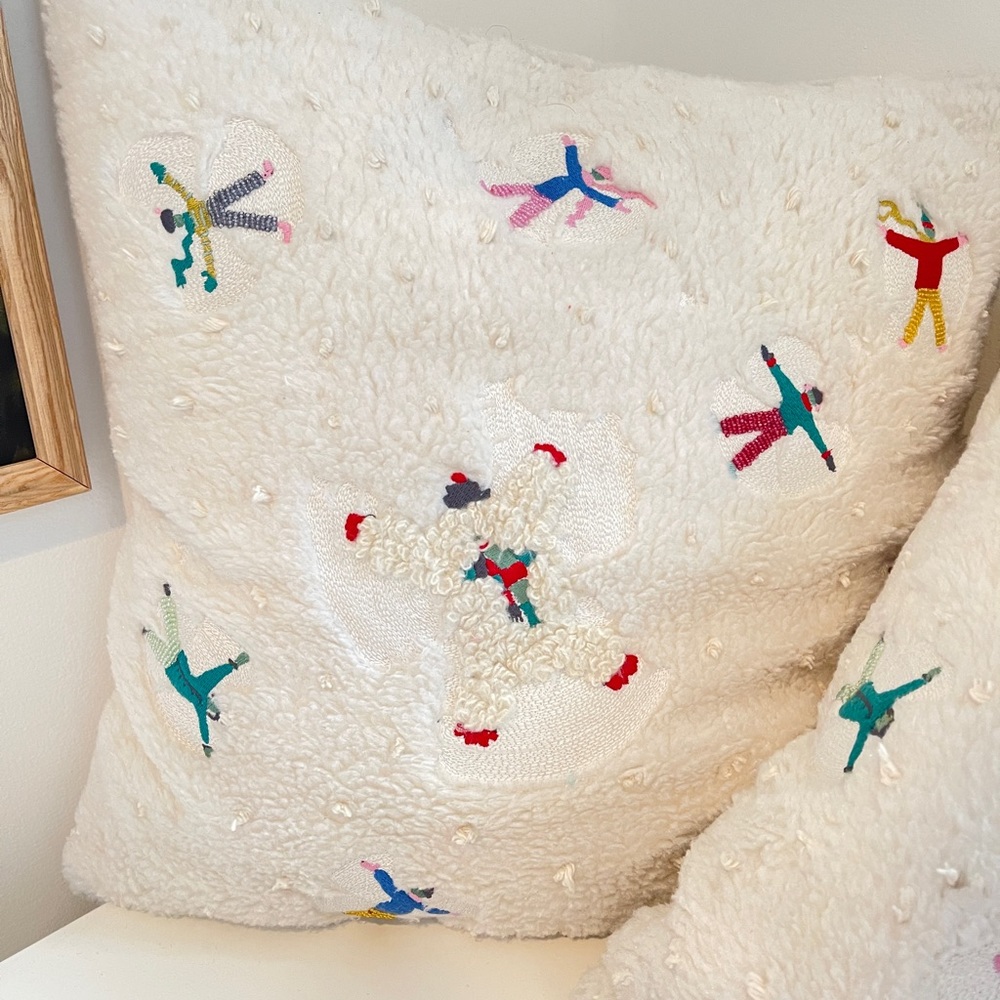Anthropologie Snow Day Pillows Set